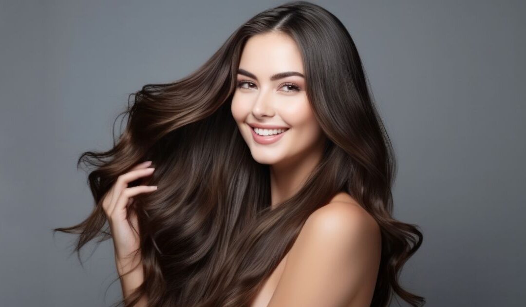 Close-up of a woman receiving an injection on her scalphairline & skin from PRP PDGF Therapy.